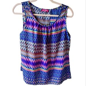 Body Central - Multicolored Sleeveless Blouse - Medium